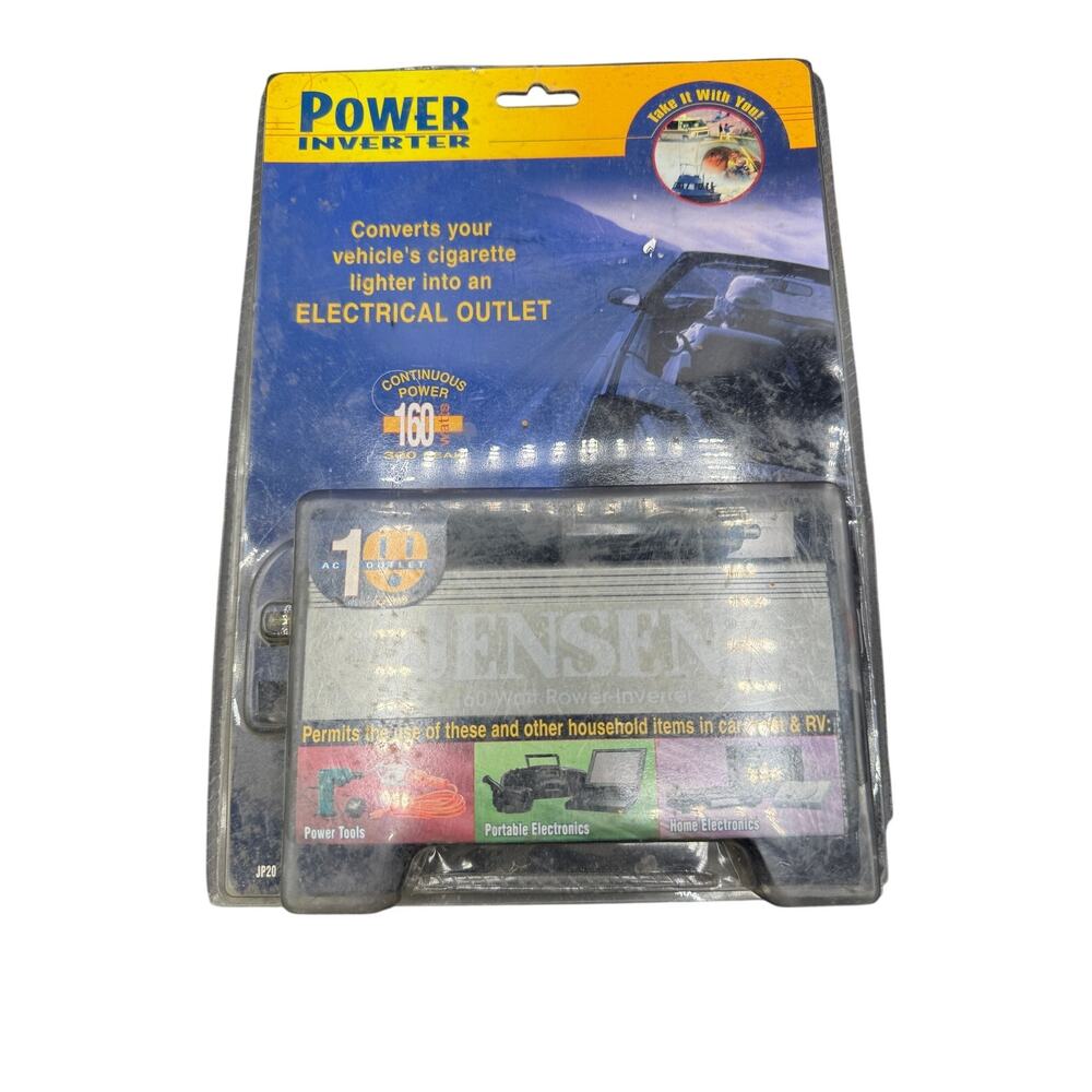🔌 Jensen Power Inverter JP20 160W DC to AC Converter NIB Sealed